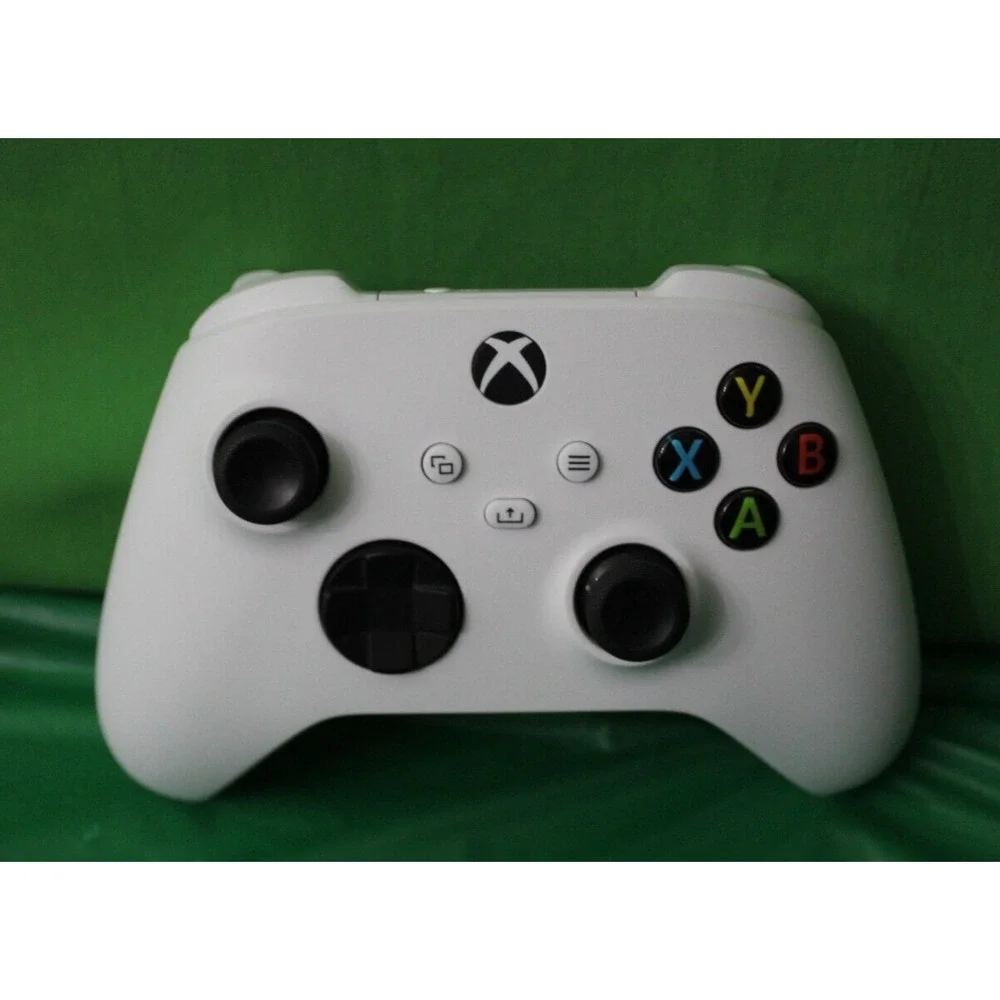 2 Microsoft Video Game Controllers Red 1708 And White 1914